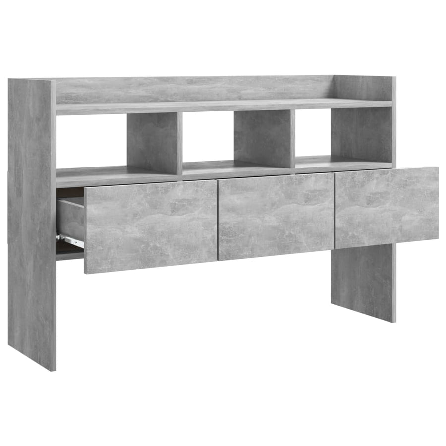Dressoir 105x30x70 cm spaanplaat betongrijs Betongrijs