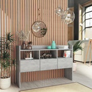 Sideboard 105x30x70 cm engineered wood concrete gray