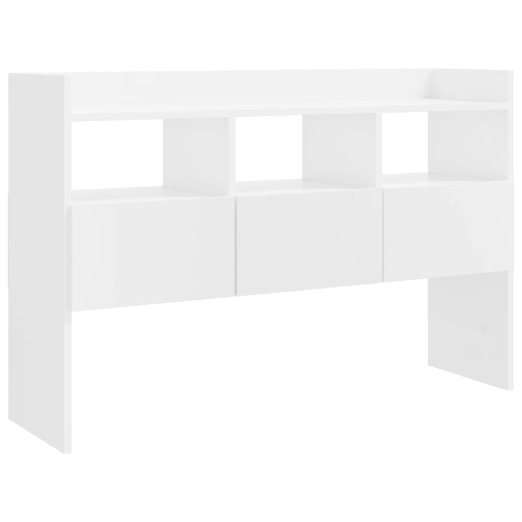 Dressoir 05X30X70 Cm Spaanplaat Hoogglans wit