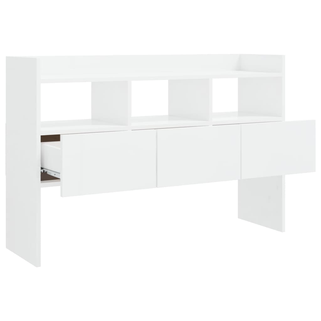 Dressoir 05X30X70 Cm Spaanplaat Hoogglans wit