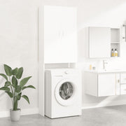 Wasmachinekast 64x25,5x190 cm wit