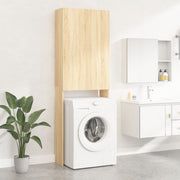 Wasmachinekast 64x25,5x190 cm sonoma eiken