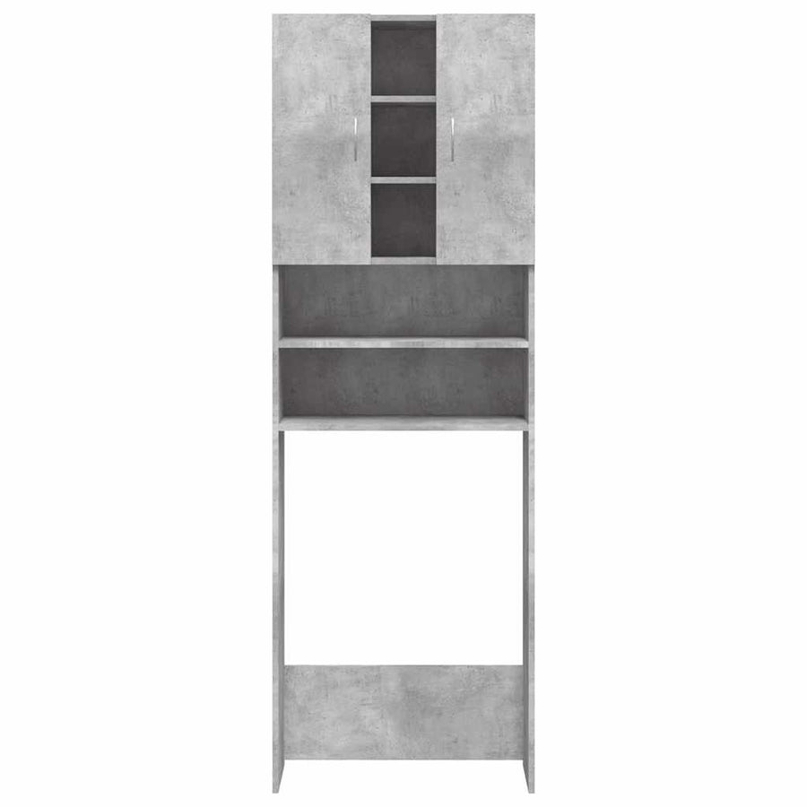 Wasmachinekast 64x25,5x190 cm betongrijs