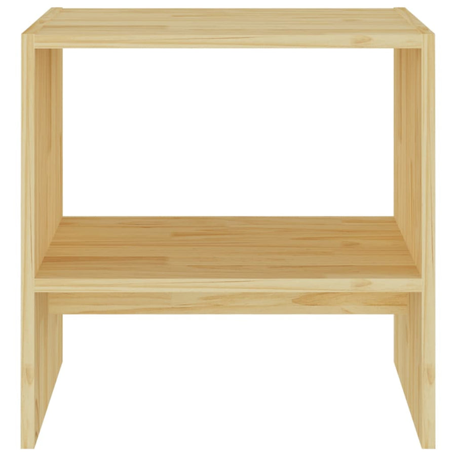 Nachtkastjes 40X30,5X40 Cm Massief Grenenhout 2 Naturel