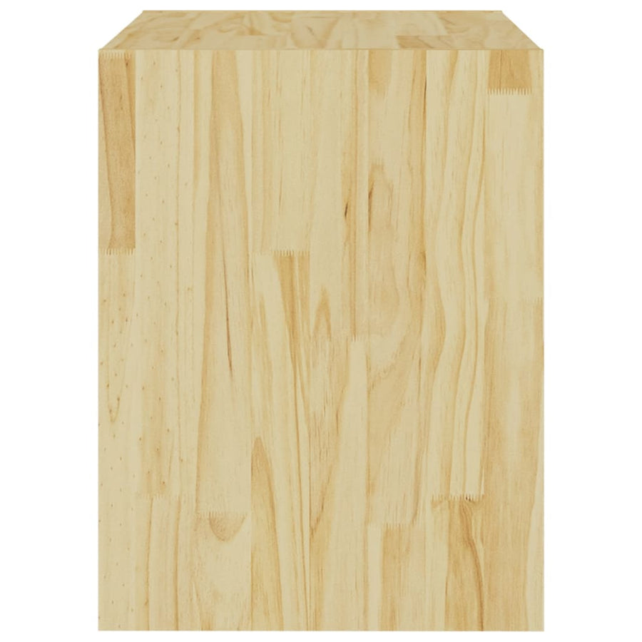 Nachtkastjes 40X30,5X40 Cm Massief Grenenhout 2 Naturel