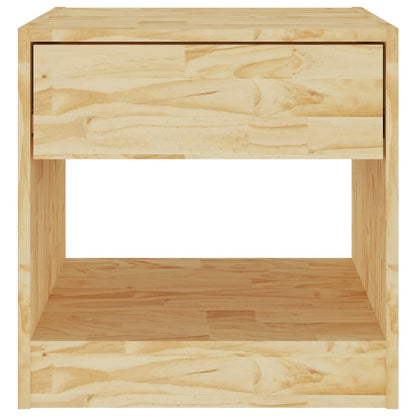 Nachtkastje 40X3X40 Cm Massief Grenenhout 1 Naturel