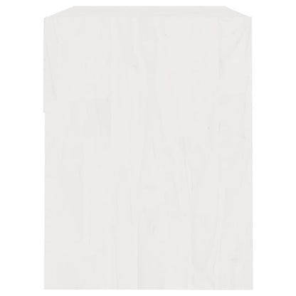 Nachtkastjes 40X31X40 Cm Massief Grenenhout 2 Wit