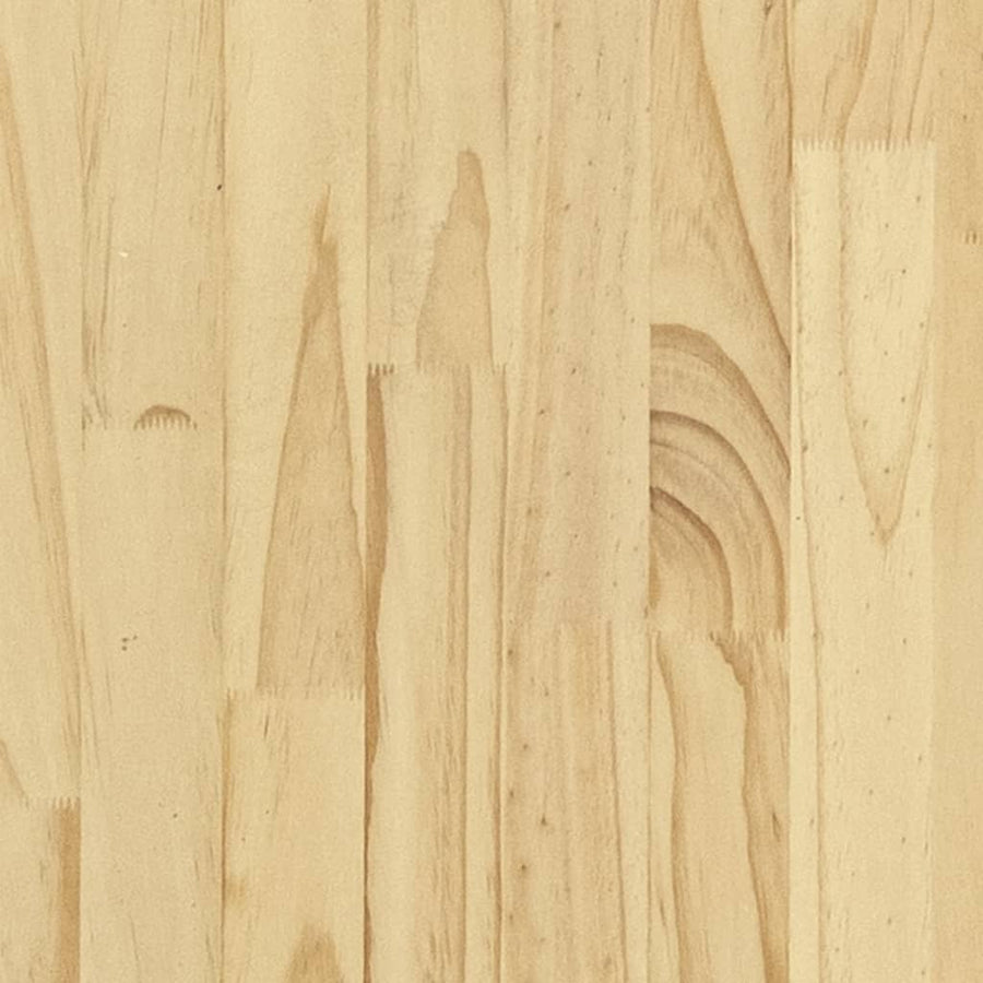 Nachtkastje 40X29,5X64 Cm Massief Grenenhout 1 Naturel