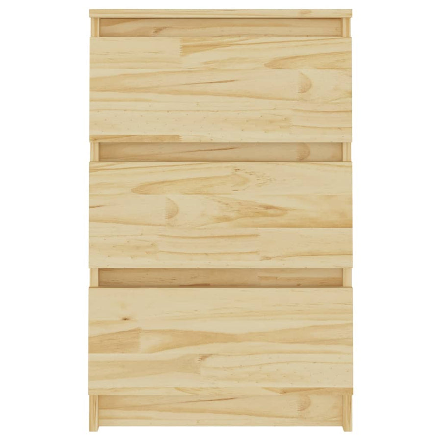 Nachtkastjes 40X9,5X64 Cm Massief Grenenhout 2 Naturel