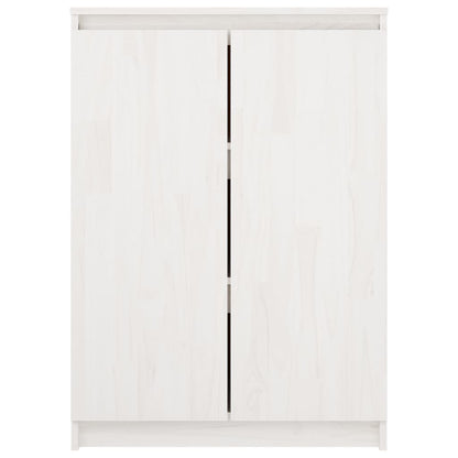 Dressoir 60X36X84 Cm Massief Grenenhout Wit