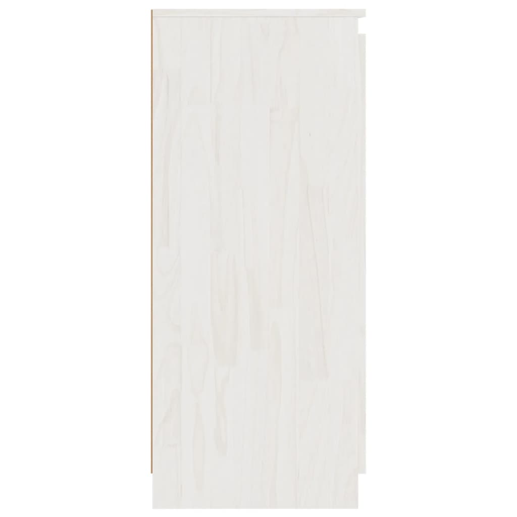 Dressoir 60X36X84 Cm Massief Grenenhout Wit