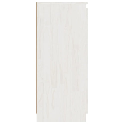Dressoir 60X36X84 Cm Massief Grenenhout Wit