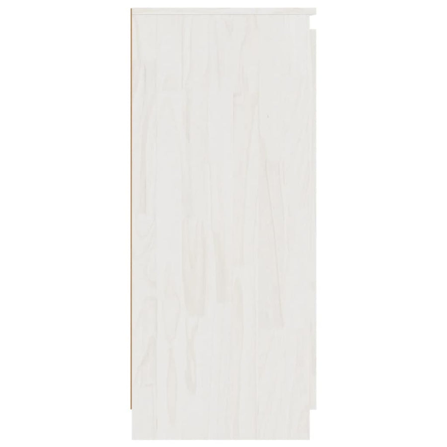 Dressoir 60X36X84 Cm Massief Grenenhout Wit