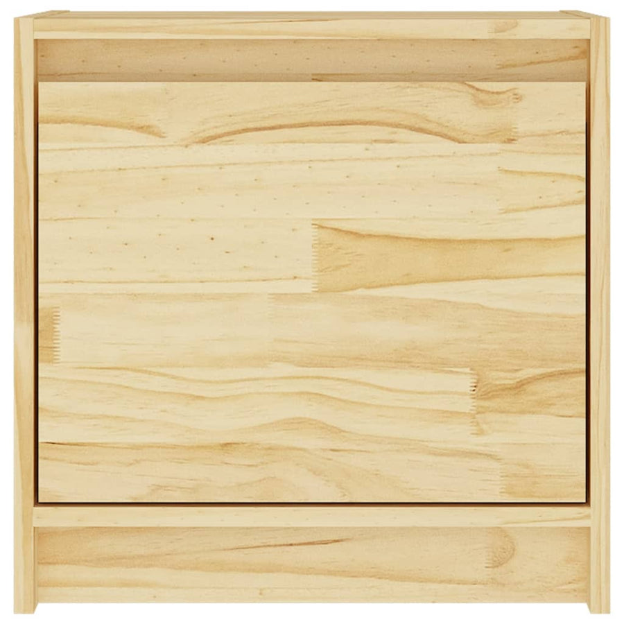 Nachtkastje 40X30,5X40 Cm Massief Grenenhout 1 Naturel