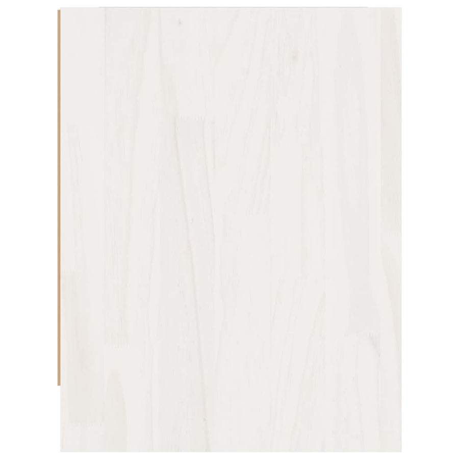 Nachtkastjes 40X30,5X40 Cm Massief Grenenhout 2 Wit