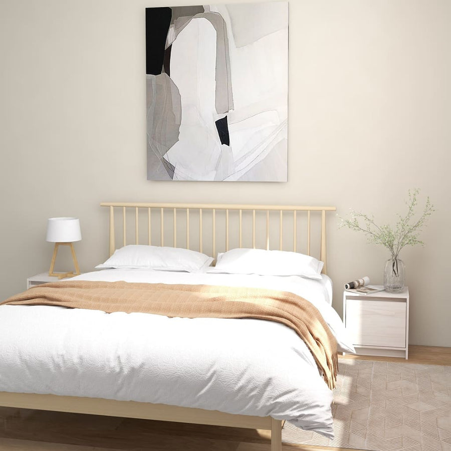 Nachtkastjes 40X30,5X40 Cm Massief Grenenhout 2 Wit