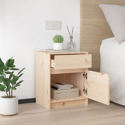 Nachtkastjes 50X34X50 Cm Massief Grenenhout 2 Naturel