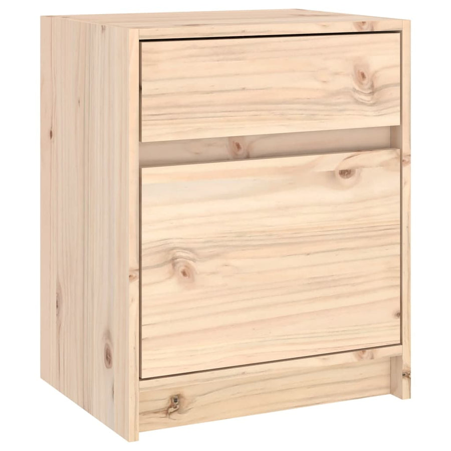 Nachtkastjes 50X34X50 Cm Massief Grenenhout 2 Naturel