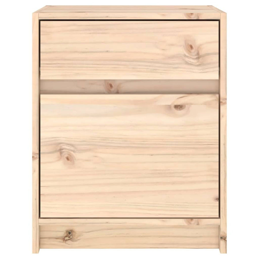 Nachtkastjes 50X34X50 Cm Massief Grenenhout 2 Naturel
