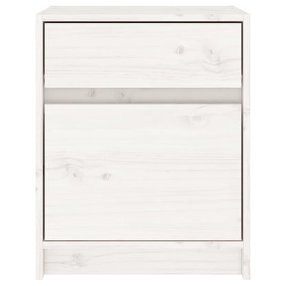 Nachtkastjes 40X31X50 Cm Massief Grenenhout 2 Wit