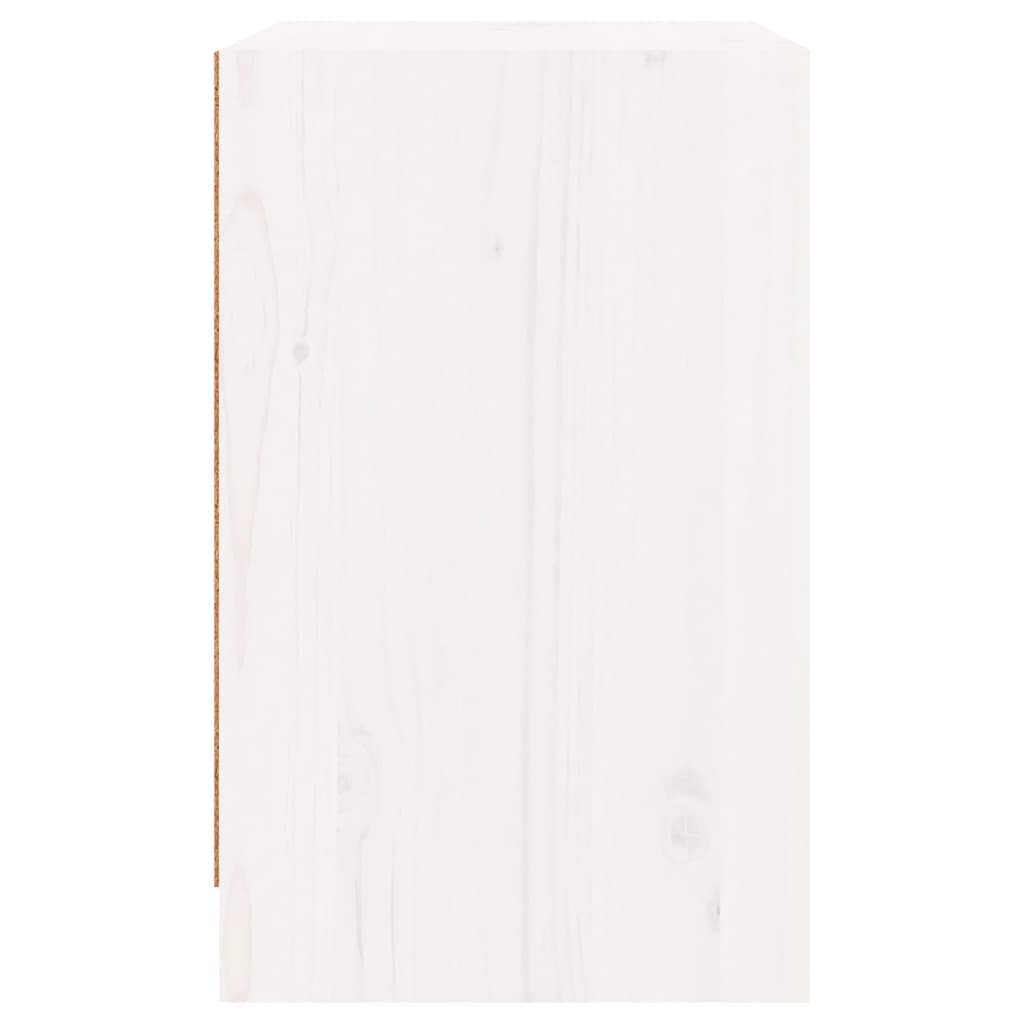 Nachtkastjes 40X31X50 Cm Massief Grenenhout 2 Wit