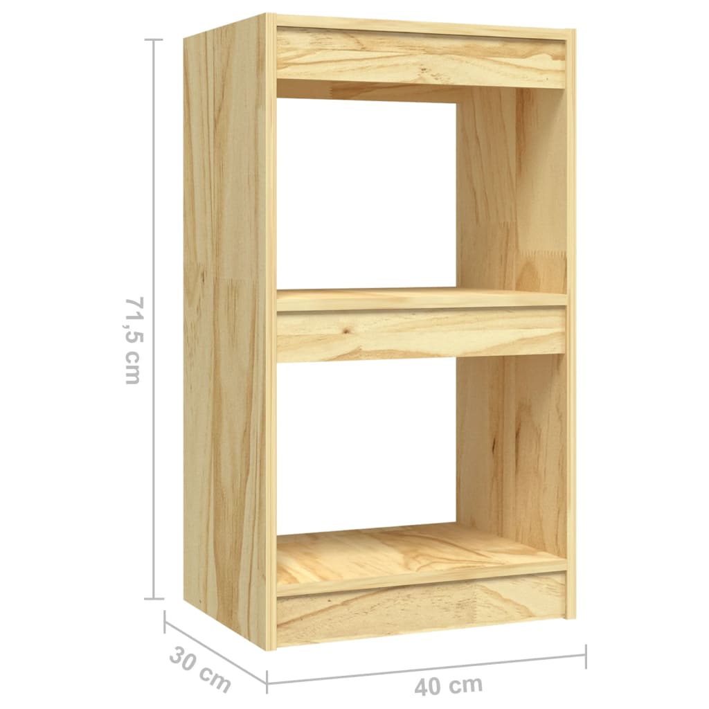 Boekenkast 40x30x71,5 cm massief grenenhout 40 x 30 x 71.5 cm Naturel