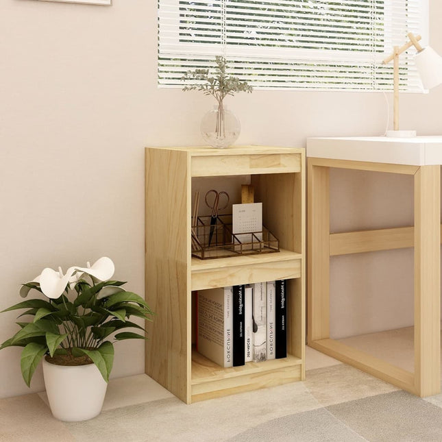 Boekenkast 40x30x71,5 cm massief grenenhout 40 x 30 x 71.5 cm Naturel