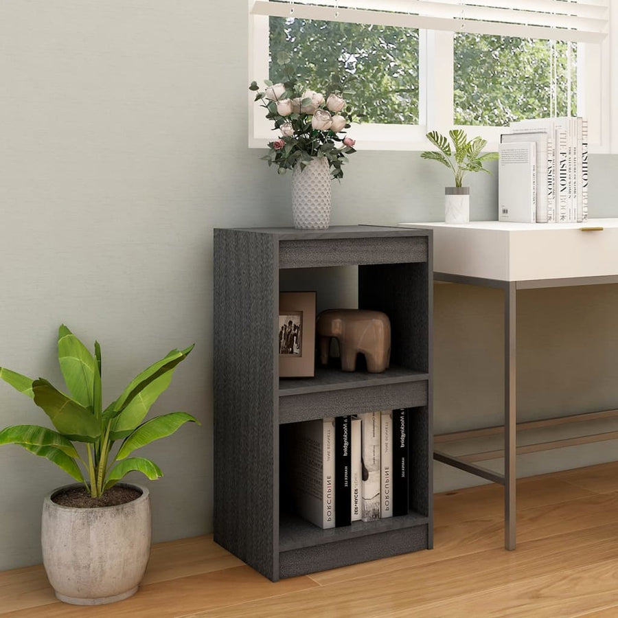 Boekenkast 40x30x71,5 cm massief grenenhout grijs 40 x 30 x 71.5 cm Grijs