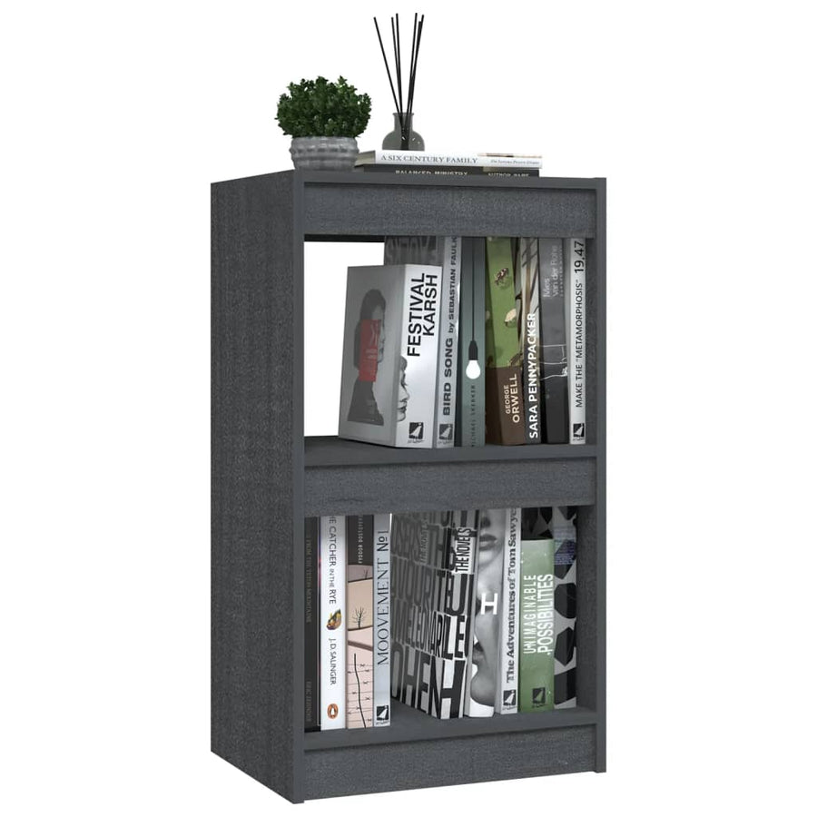 Boekenkast 40x30x71,5 cm massief grenenhout grijs 40 x 30 x 71.5 cm Grijs