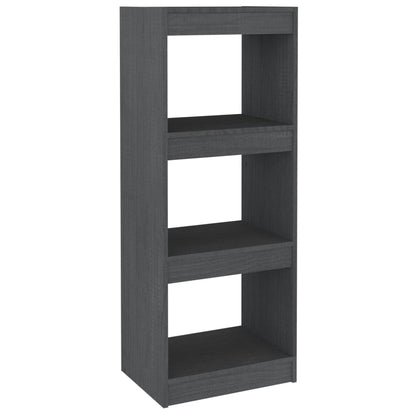 Boekenkast/kamerscherm 40x30x103,5 cm massief grenenhout grijs 40 x 30 x 103.5 cm Grijs