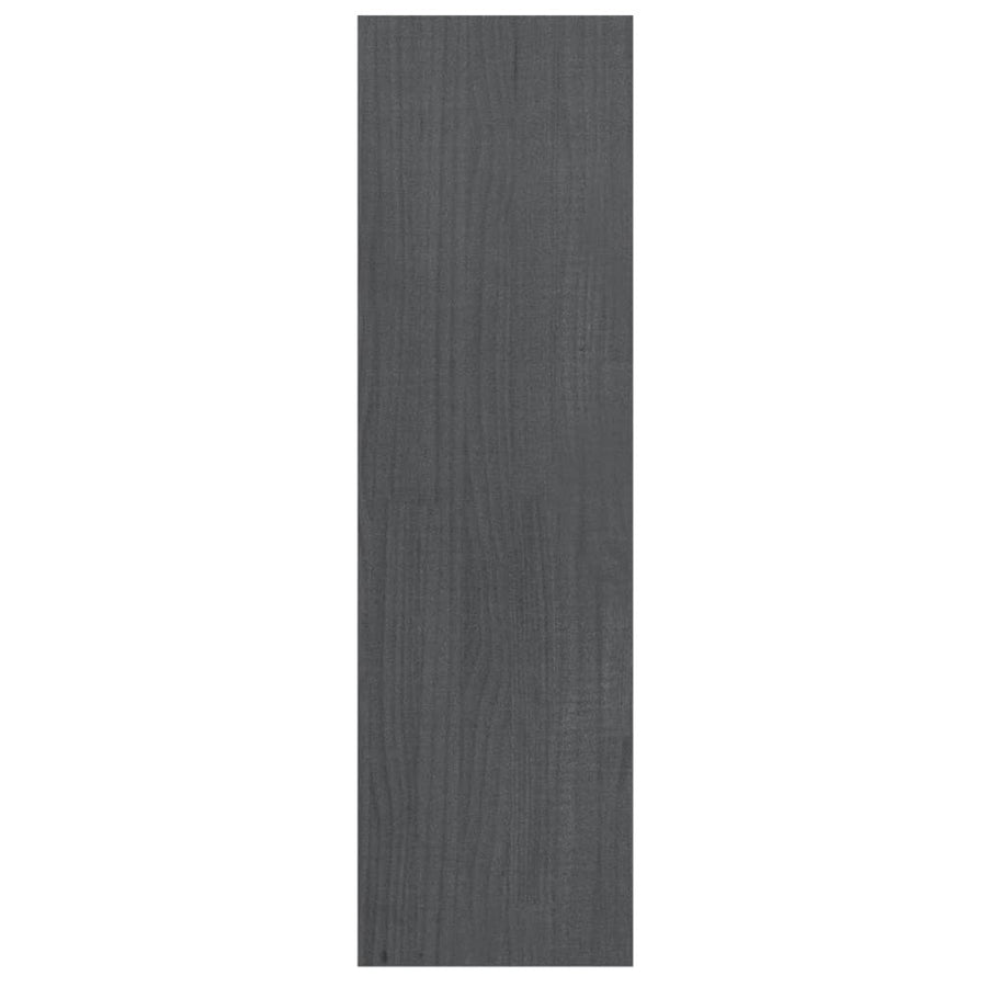 Boekenkast/kamerscherm 40x30x103,5 cm massief grenenhout grijs 40 x 30 x 103.5 cm Grijs