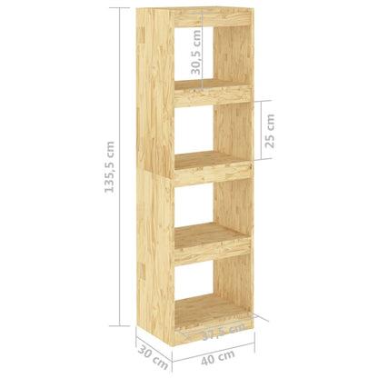 Boekenkast / kamerscherm 40x30x135,5 cm massief grenenhout 40 x 30 x 135.5 cm Naturel