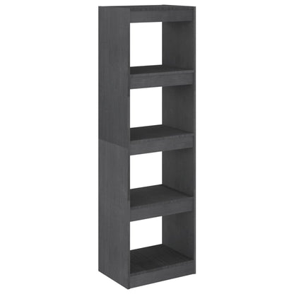 Boekenkast/kamerscherm 40x30x135,5 cm grenenhout grijs 40 x 30 x 135.5 cm Grijs