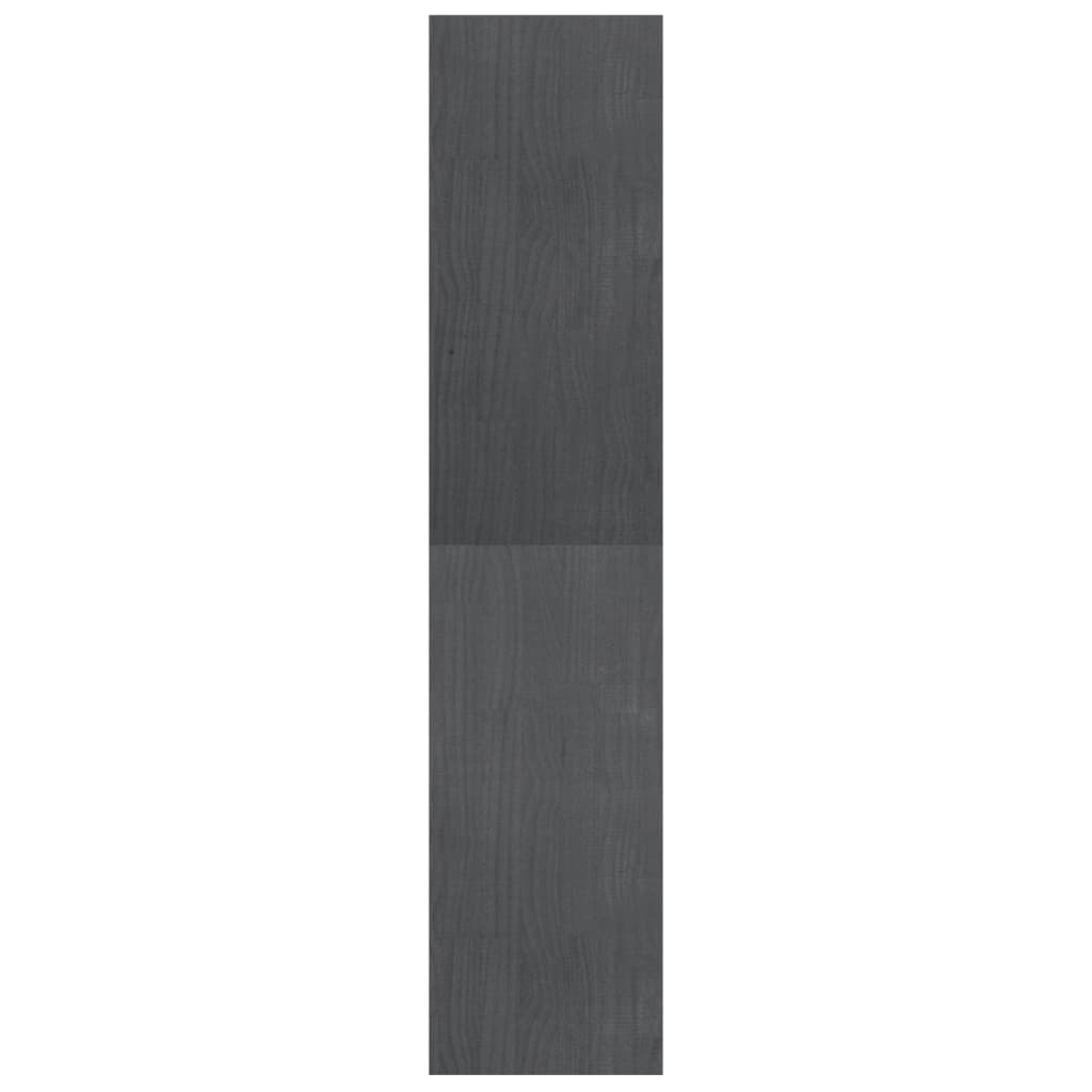 Boekenkast/kamerscherm 40x30x135,5 cm grenenhout grijs 40 x 30 x 135.5 cm Grijs