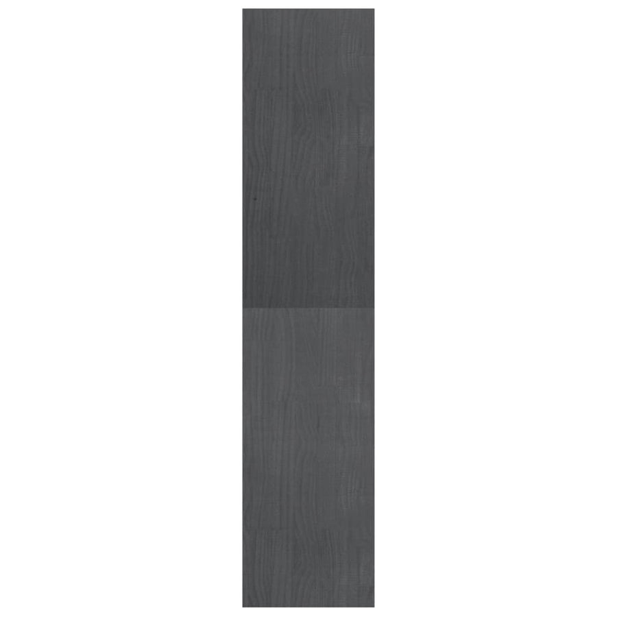 Boekenkast/kamerscherm 40x30x135,5 cm grenenhout grijs 40 x 30 x 135.5 cm Grijs