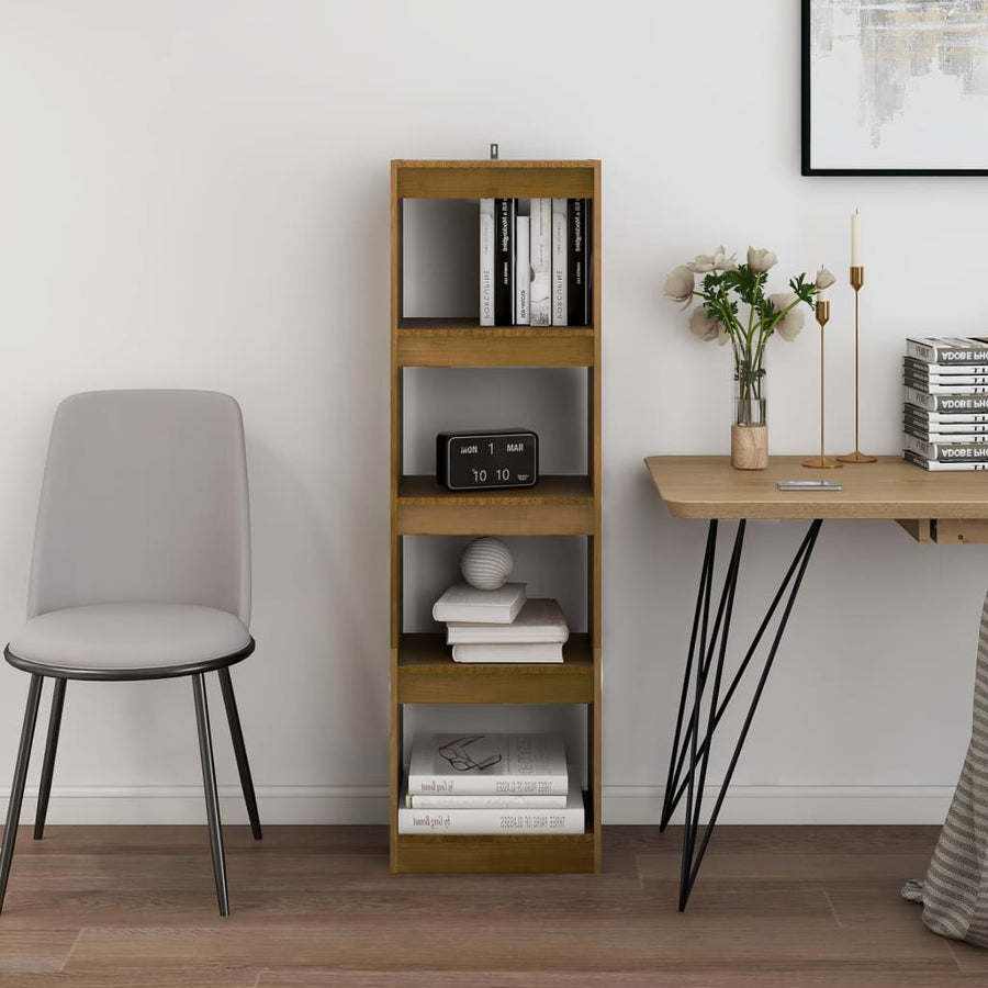 Boekenkast/kamerscherm 40x30x135,5 cm grenenhout honingbruin 40 x 30 x 135.5 cm Honingbruin