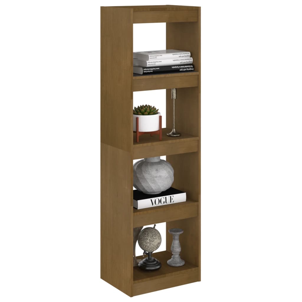 Boekenkast/kamerscherm 40x30x135,5 cm grenenhout honingbruin 40 x 30 x 135.5 cm Honingbruin
