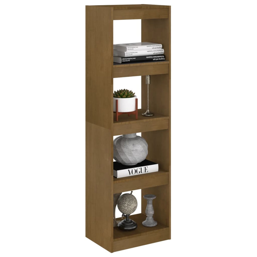 Boekenkast/kamerscherm 40x30x135,5 cm grenenhout honingbruin 40 x 30 x 135.5 cm Honingbruin