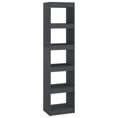 Boekenkast/kamerscherm 40x30x167,5 cm massief grenenhout grijs 40 x 30 x 167.5 cm Grijs