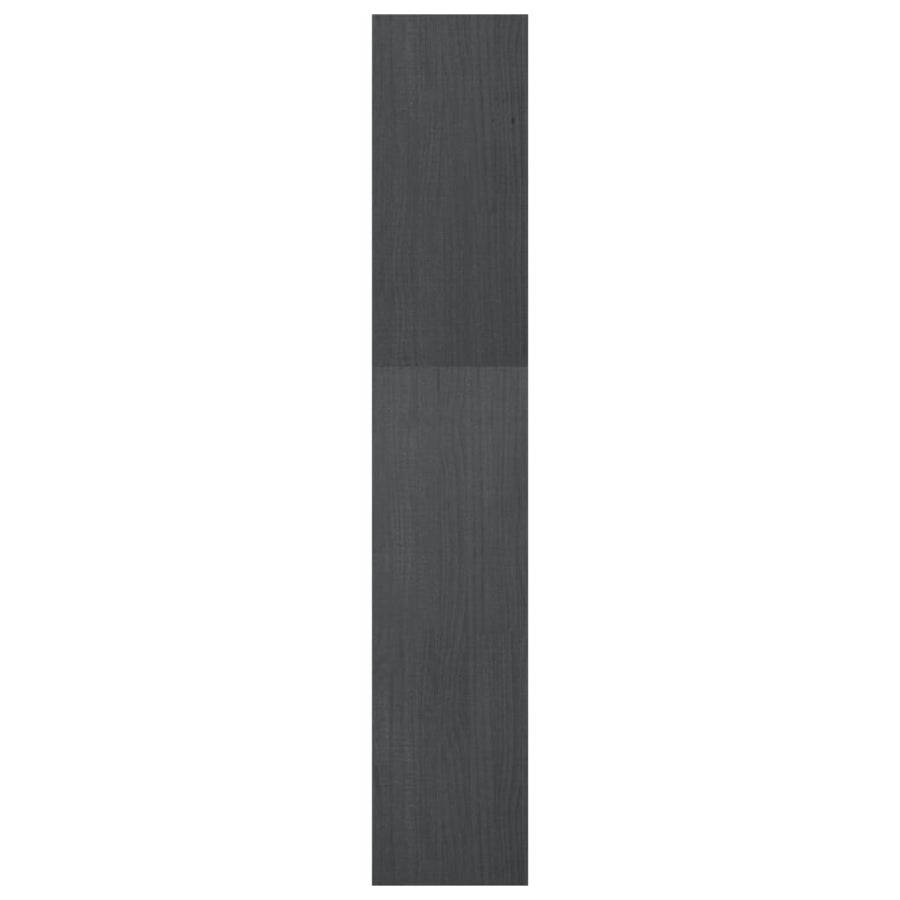 Boekenkast/kamerscherm 40x30x167,5 cm massief grenenhout grijs 40 x 30 x 167.5 cm Grijs