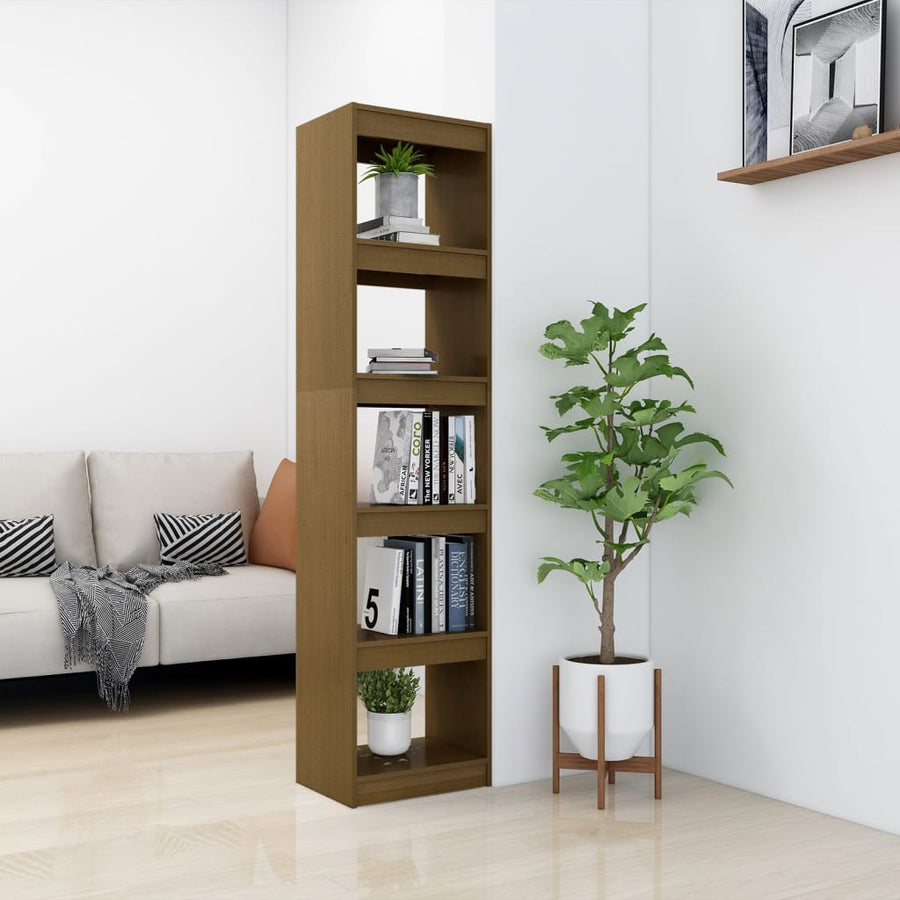 Boekenkast/Kamerscherm 40X30X67,5 Cm Grenenhout 40 x 30 x 167.5 cm Honingbruin