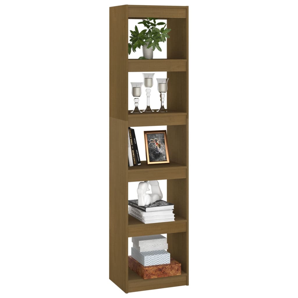 Boekenkast/Kamerscherm 40X30X67,5 Cm Grenenhout 40 x 30 x 167.5 cm Honingbruin