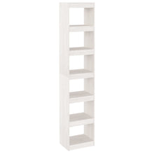 Boekenkast/Kamerscherm 40X30X199 Cm Massief Grenenhout Wit 40 x 30 x 199 cm