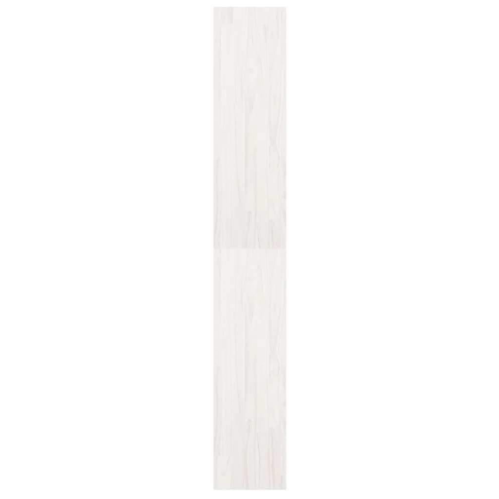 Boekenkast/Kamerscherm 40X30X199 Cm Massief Grenenhout Wit 40 x 30 x 199 cm