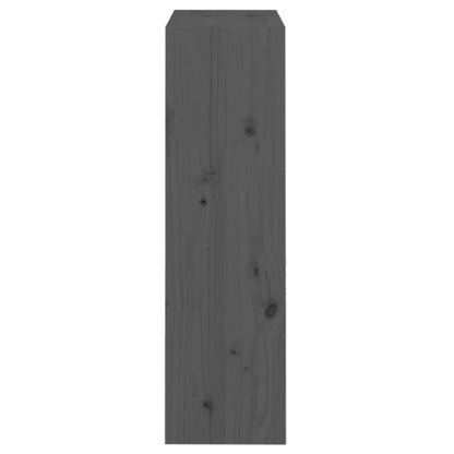 Boekenkast/Kamerscherm 60X30X03,5 Cm Massief Grenenhout 60 x 30 x 103.5 cm Grijs