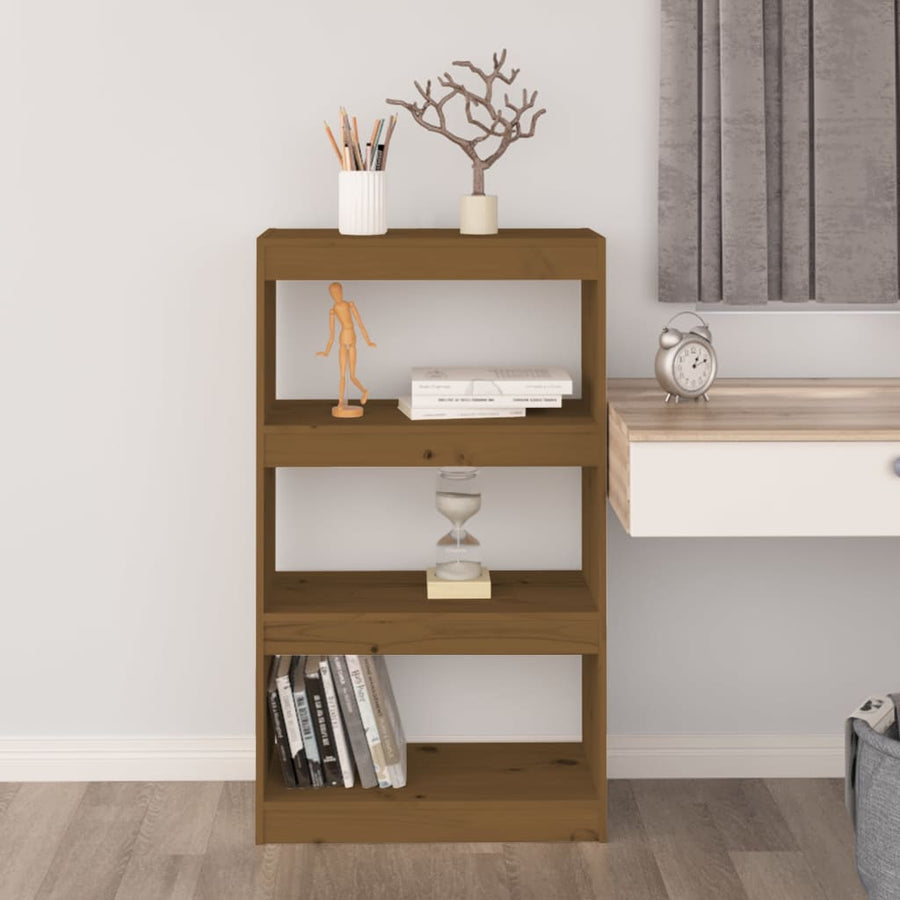Boekenkast/Kamerscherm 60X30X03,5 Cm Grenenhout 60 x 30 x 103.5 cm Honingbruin