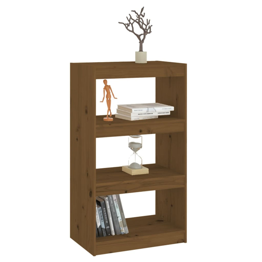 Boekenkast/Kamerscherm 60X30X03,5 Cm Grenenhout 60 x 30 x 103.5 cm Honingbruin