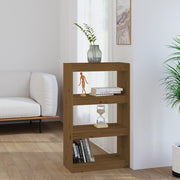 Boekenkast kamerscherm 60x30x103.5 cm grenenhout honingbruin