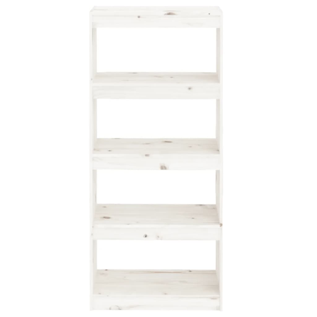 Boekenkast/Kamerscherm 60X30X35,5 Cm Massief Grenenhout 60 x 30 x 135.5 cm Wit