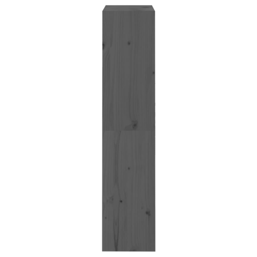 Boekenkast/Kamerscherm 60X30X35,5 Cm Massief Grenenhout 60 x 30 x 135.5 cm Grijs